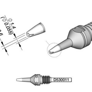 JBC D530011 - Nozzle for DT530 Desoldering Iron (1.4 x 0.6mm)