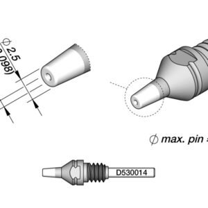 JBC D530014 - Nozzle for DT530 Desoldering Iron (2.5 x 0.8mm)