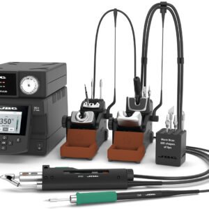 JBC DDSE-2QD - Two Channel Rework System with T245 and DR560 (Shop Air NOT Required); 230 VOLT VERSION