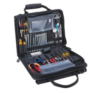 Jensen Tools JTK-49CBR - Workstation Tool Kit, Single-Sided Cordura Case, Black, 13-1/2" x 10" x 2-1/2"