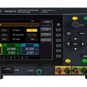 Keysight EDU36311A - 90W Smart Bench Essentials DC Power Supply, 6V/5A and 2 x 30V/1A, USB, LAN