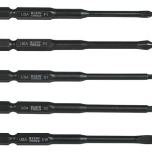 Klein Tools 32234 3-1/2" Power Driver Set, Assorted Bits