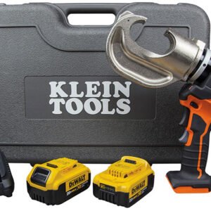 Klein Tools BAT20-12T1651 Battery-Operated 12-Ton Crimper Kit