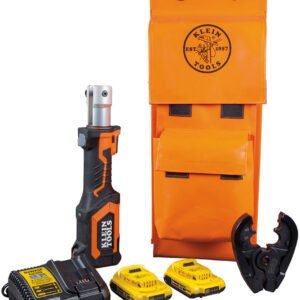 Klein Tools BAT207T1 Battery-Operated Cable Crimper, BG and Die Groove