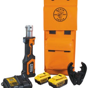 Klein Tools BAT207T234H Battery-Operated Crimper, O+ Die Head, 4 Ah
