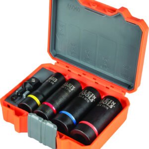 Klein Tools 66040 - 2-in-1 Impact Socket Set, 5-Piece