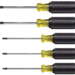 Klein Tools 19555 Screwdriver Set 5-Piece TORX Cushion-Grip