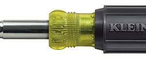 Klein Tools 32527 11-in-1 Screwdriver/Nut Driver with Schrader Valve Core Bit