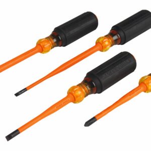 Klein Tools 33734INS - Screwdriver Set, Slim-Tip Insulated Phillips