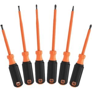 Klein Tools 85076INS - Screwdriver Set, 1000V Insulated, 6-Piece