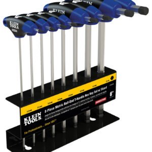 Klein Tools JTH68MB - 6-Inch Metric Ball End T-Handle Set 8-Piece