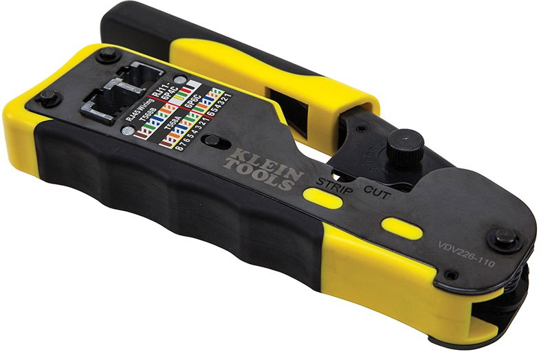 Klein_Tools_VDV226-110_Pass-Thru_Modular_Crimper_Left_Angle_View