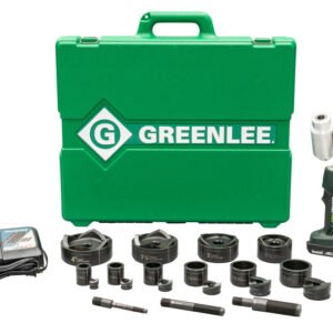 Greenlee LS50L11B4 - 7-Ton Battery Powered Hydraulic Knockout Driver Package with Slug Buster Kit (0.5 - 4”)
