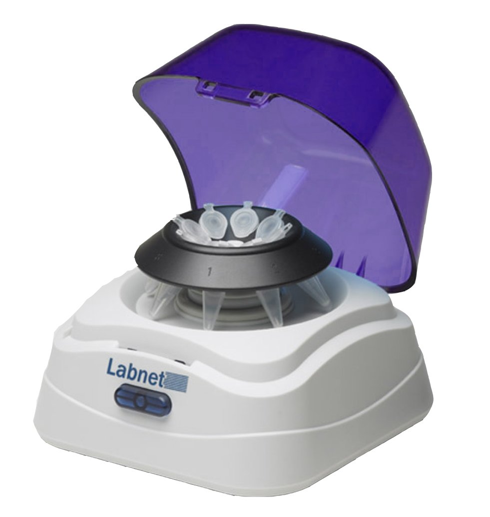 Labnet_C1601-P_Mini_Microcentrifuge_Purple_lid