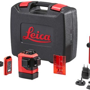 Leica LINO L6R 3x360° Red Line Laser with Li-Ion Batteries and Magnetic Adapter in a Robust Case
