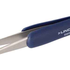 Lindstrom 3C-SA-ET - Stainless Steel ESD Safe Ergonomic Tweezers Style 3C w/Pointed & Fine Tips, 4.33"