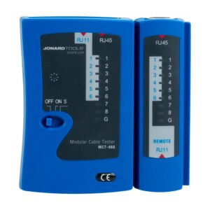 Jonard MCT-468 - Modular Cable Tester, Full LED, For RJ45, RJ12, RJ11 Cables