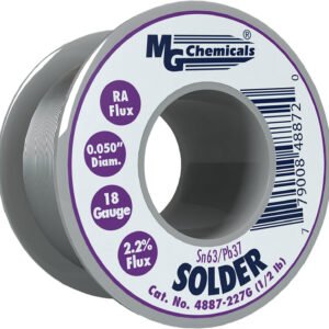MG Chemicals 4887-227G - Solder Wire, Rosin Core, Leaded, Sn63Pb37, 18 Gauge, 227g