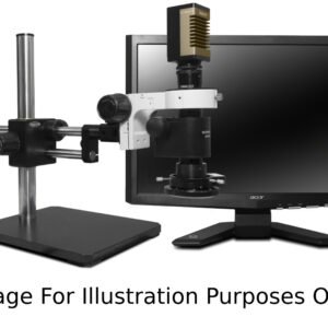 Scienscope MZ7A-PK5D-4KSC-R3-AF - MZ7A Horizontal Micro-Zoom Video Zoom Optics On Dual Arm Boom Stand w/ High Intensity LED Ring Light With Polarizer