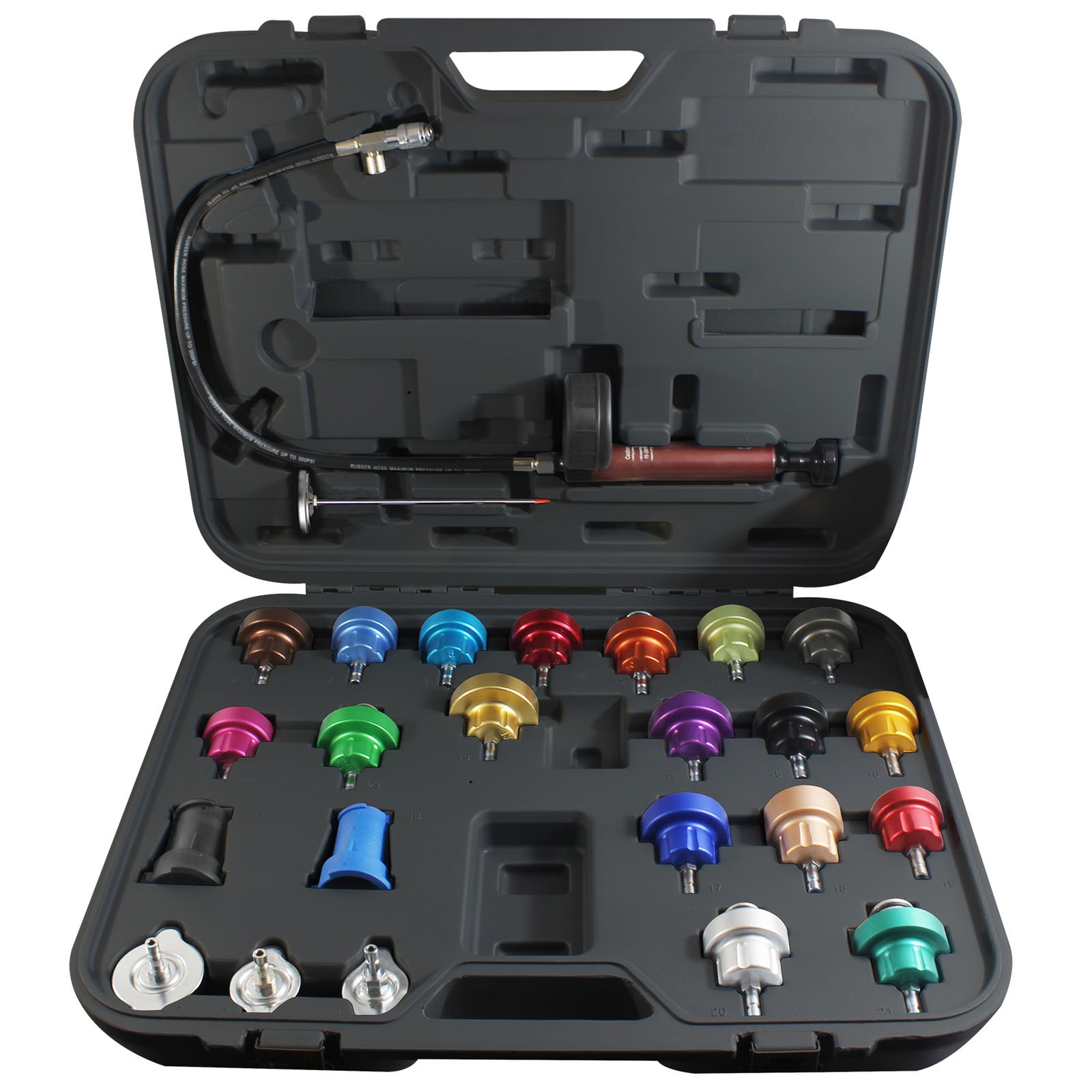 Mastercool_43302_25_Piece_Cooling_System_Pressure_Test_Kit