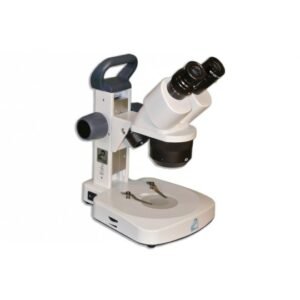 Meiji Techno EM-21 - LED Binocular Entry-Level 2X, 4X Incident and Transmitted Turret Stereo Rechargeable Microscope