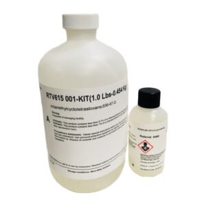 Momentive RTV615 - Silicone Rubber Compound, 1 Pound Kit, Clear