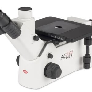 Motic AE2000MET DF BF 100W - Inverted, Metallurgical Trinocular Microscope, Dark-Bright Field (DF/BF 5X, 10X, 20X, 50X) with 100W Illumination