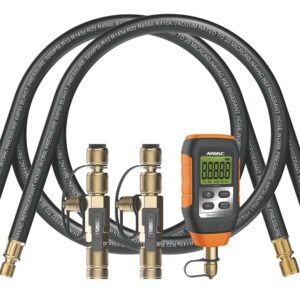 NAVAC NEVK3 - Rapid Evacuation Kit Pro Plus - Evacuation Hoses, Valve Core Removal Tools, Micron Gauge