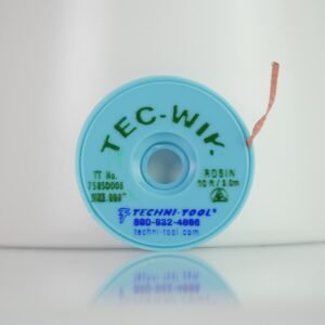 Techni-Pro 758SO008 - Desoldering Braid, Rosin, 0.08"x10ft, Size #3, Green Label