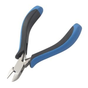 Techni-Pro PLR-178 - Cutter, Diagonal, Round, Semi Flush, 4.75" OAL, Black/Blue, Stainless Steel