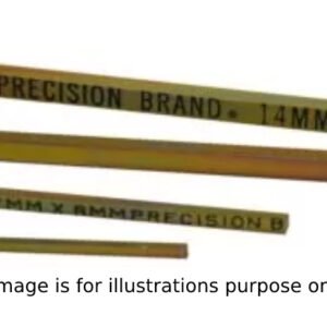 Precision Brand 04070 - 25MM Square Metric Keystock, Plain Finish, 12'' Length