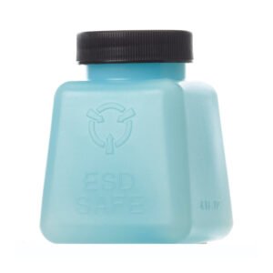 R&R Lotion SQB-4-ESD - I.C. Square Storage Container w/Lid, ESD Safe, 4oz