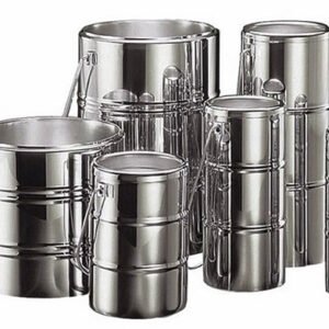 Scilogex SCI6000 DILVAC Vacuum-Insulated Stainless Steel Flasks with Lid, 6Ltr, w/ Handle