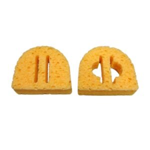 SIR S559-P10 - Soldering Sponge, 2.2" x 2" with 2 Slits & 2 Knockouts, 10/Pack