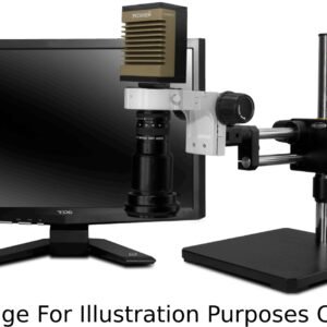 Scienscope MAC-PK5D-4KSC-R3-AF - MACRO Video Zoom Optics On Dual Arm Boom Stand w/ High Intensity LED Ring Light with Polarizer