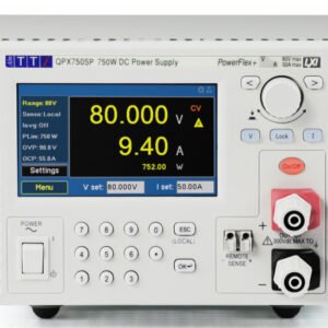 TTi QPX750SP - Bench/System DC Power Supply, Single output, 80V/50A, 750W PowerFlex+, LAN & USB interfaces, GPIB Option