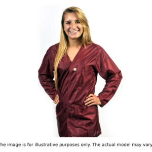 Tech Wear VOJ-33C-XS V-Neck ESD-Safe Shielding Jacket, X-Small