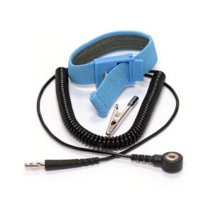 Techni-Pro 102ST123 - Wrist Strap, Adjustable, 1/8" (4mm) Snap, 6 ft. Coil Cord, Blue