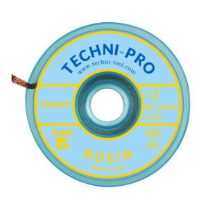 Techni-Pro 758SO007 - Desoldering Braid, Rosin, 0.06"x10 ft, Size #2, Yellow Label