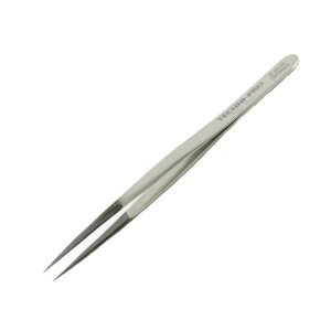Techni-Pro 758TW0010 - 4.3" ESD Diamond Tweezers, Style 3C, Anti-Acid/Anti-Magnetic Stainless Steel, Fine, Pointed