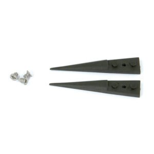 Techni-Pro 758TW0303 - ESD Plastic Tips, Style 3, Carbon Fiber Tips for 3CFR.SA, Pointed, 1.6''