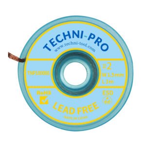 Techni-Pro TNP100068 - Solder Wick, Lead Free, 0.06"x10 ft, Size #2, Yellow Label