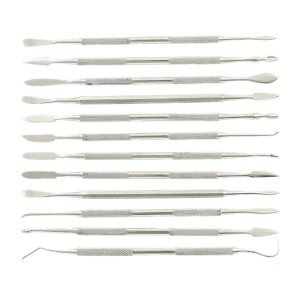 Techni-Pro CAS-075-B - Carvers Set, 6.5" OAL, 12 Pieces, Double Ended, Stainless Steel