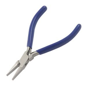 Techni-Pro PLR-106 - Pliers, Flat Nose, Round, 4.5" OAL, Smooth Jaw, PVC Handle, Stainless Steel