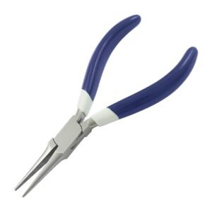 Techni-Pro PLR-132-B - Pliers, Needle Nose, Chain, 5.5" L, Serrated Jaw, PVC Handle, Stainless Steel