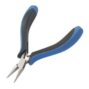 Techni-Pro PLR-174 - Pliers, Long Nose, Chain, 4.75" OAL, Serrated Jaw, Ergo Handle, Stainless Steel