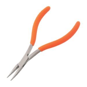 Techni-Pro PLR-227 - Pliers, Utility, Flat Nose, 5" OAL, Smooth Jaw, Foam Handle, Stainless Steel