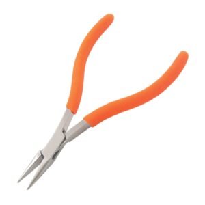 Techni-Pro PLR-228 - Pliers, Utility, Chain Nose, 5" OAL, Smooth Jaw, Foam Handle, Stainless Steel