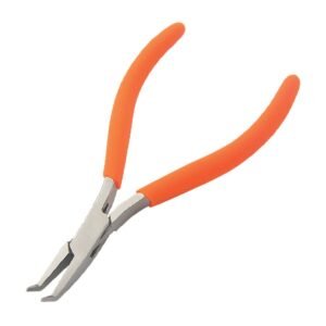 Techni-Pro PLR-229 - Pliers, Bent Chain Nose, 5" OAL, Smooth Jaw, Foam Handle, Stainless Steel