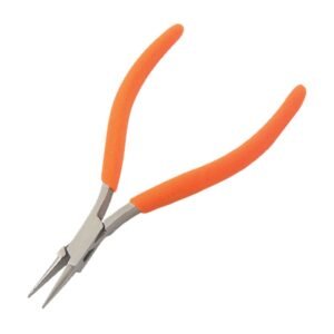 Techni-Pro PLR-230 - Pliers, Utility, Needle Nose, 5" OAL, Smooth Jaw, Foam Handle, Stainless Steel